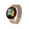 Tela táctil redondo grande Smartwatch, Smart Watch de aço da pressão sanguínea do perseguidor da aptidão da correia